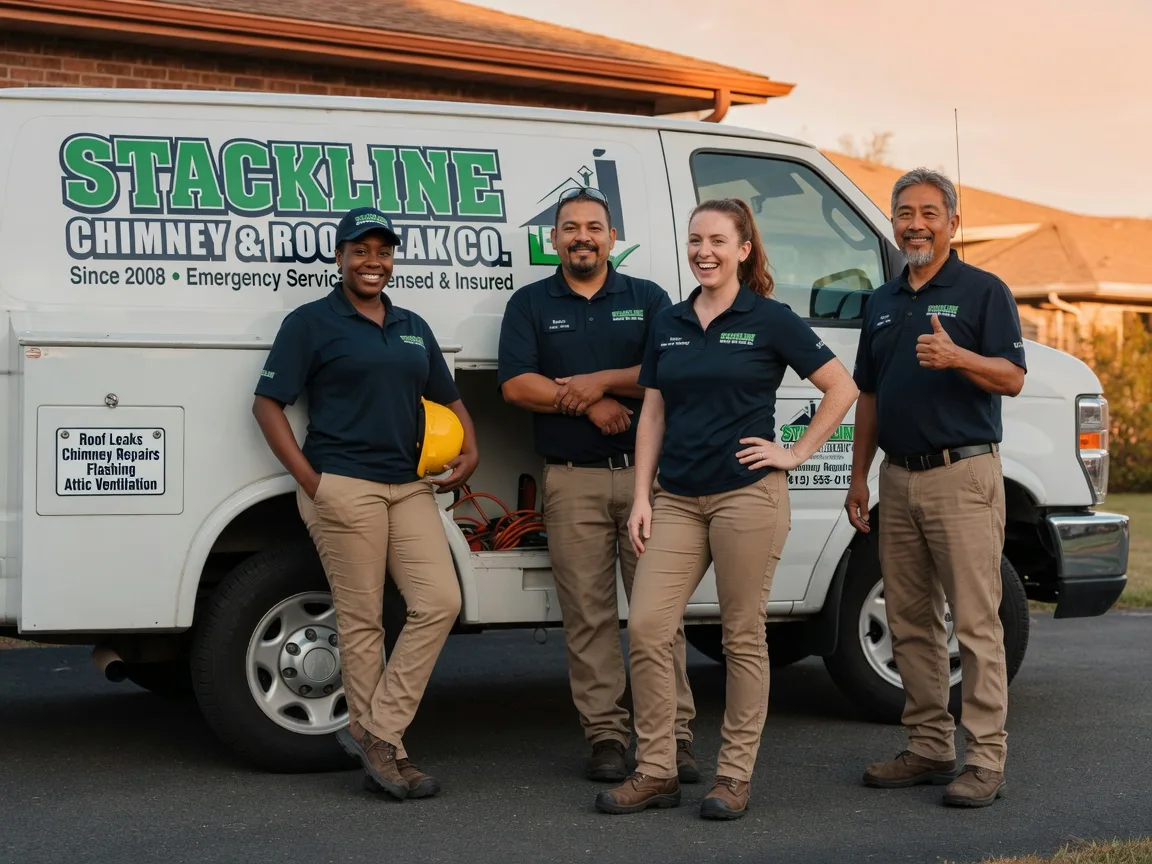 Chimney flashing repair company in Woodhull, IL